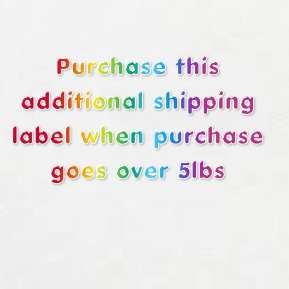 Accessories | Additional Label Forauction Wins Over 5lbs | Poshmark